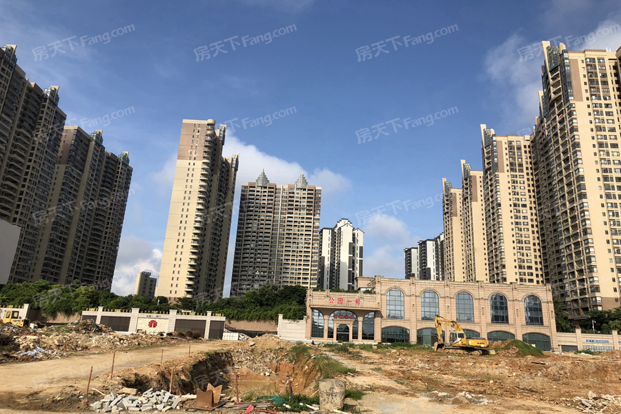 湛江公园一号三期工程进度跟踪:命名为云鼎 正在进行地下工程建设