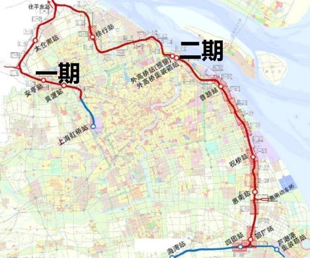 沪通铁路一期工程,推进沪通铁路二期和沪苏湖铁路上海段等项目建设"