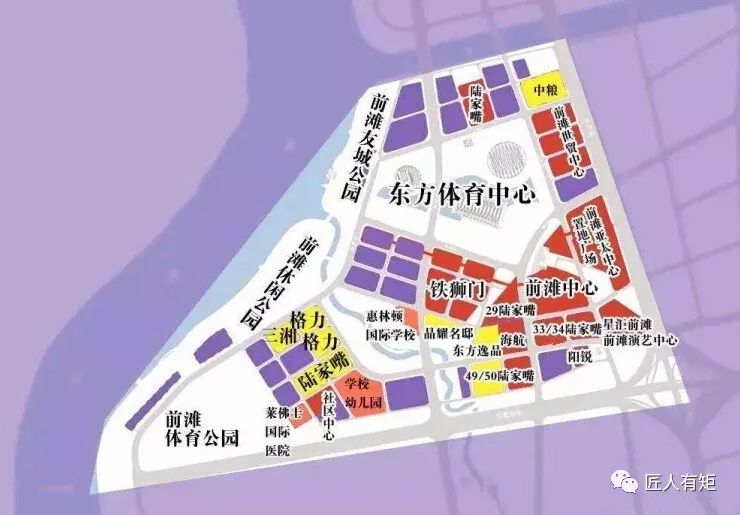 当初的土地出让公告显示 浦东新区黄浦江南延伸段前滩地区(z000801)