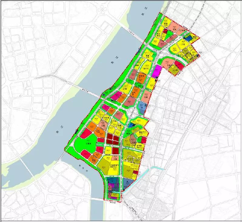 规划水口滨江片区总用地500.88公顷,其中建设用地面积为500.