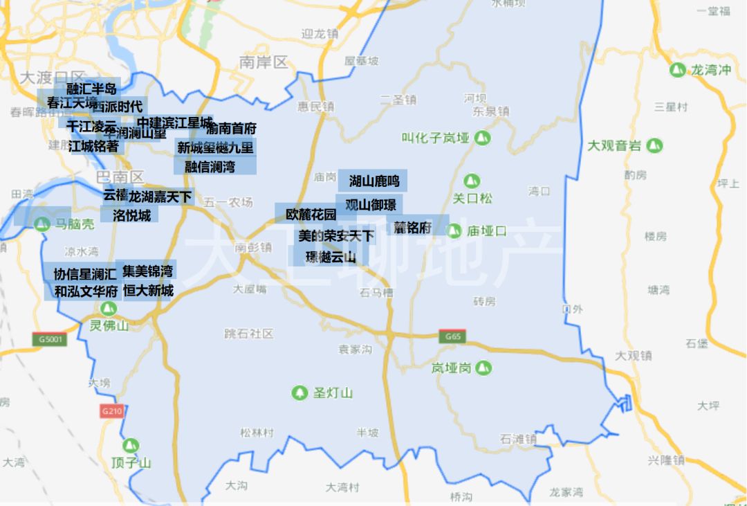 03南岸区04渝北区05江北区06九龙坡07沙坪坝08大渡口09北碚添加小