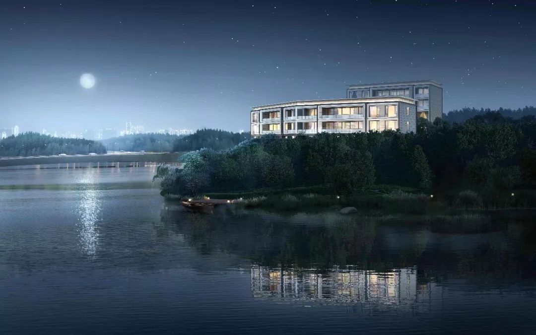 (壹号半岛湖湾建筑效果图)